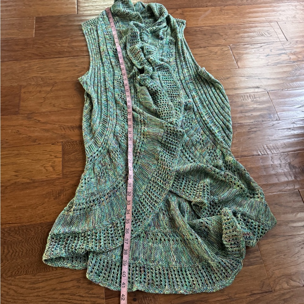 Beverly Drive Multicolor‎ Knit Open Cardigan - Picture 5 of 7